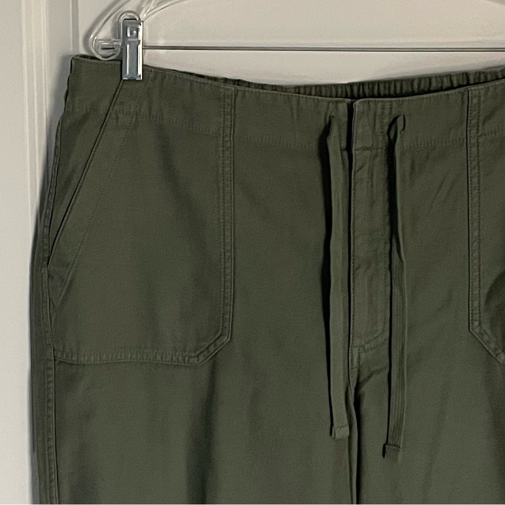 New! J. Crew Green Cotton Tie Waist Drawstring Camp Pants NWT 35388 - Picture 4 of 12